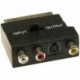 Videoadapteri Scart - S-video, 3x RCA