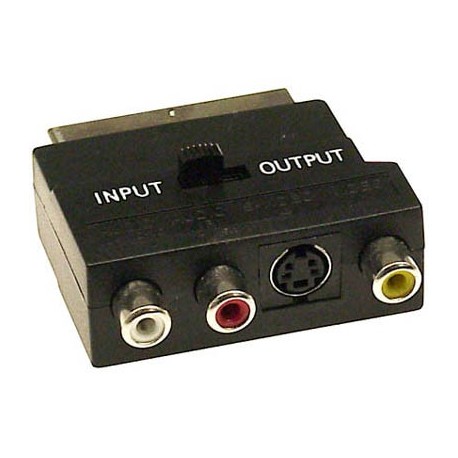 Videoadapteri Scart - S-video, 3x RCA