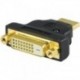 Videoadapteri HDMI u - DVI-D n, kullattu