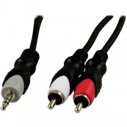 Kaapeli 2xRCA-3,5mm stereo 10m