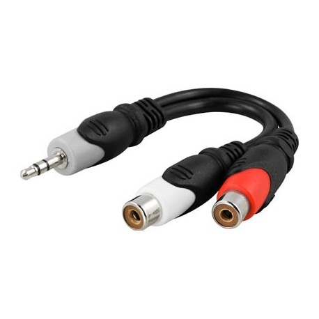 Stereoadapteri 3,5mm plug - 2xRCA n