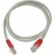 Ristiinkytketty 1m Cat5e UTP, harmaa