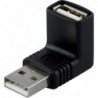 Adapteri USB A uros - USB A naaras, kulma