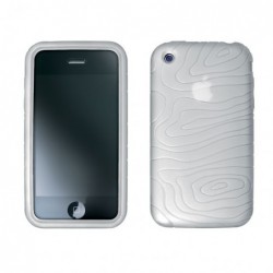 Celly iPhone 3G/3Gs suojakotelo, vaalea