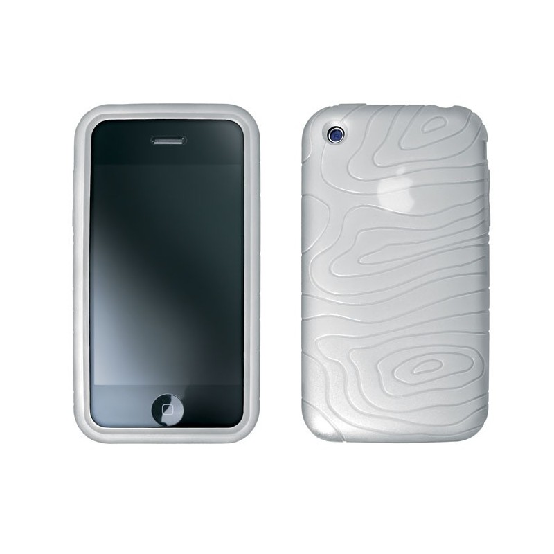 Celly iPhone 3G/3Gs suojakotelo, vaalea