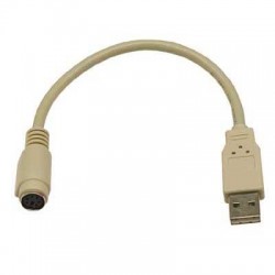 Adapteri PS/2 näppäimistö - USB