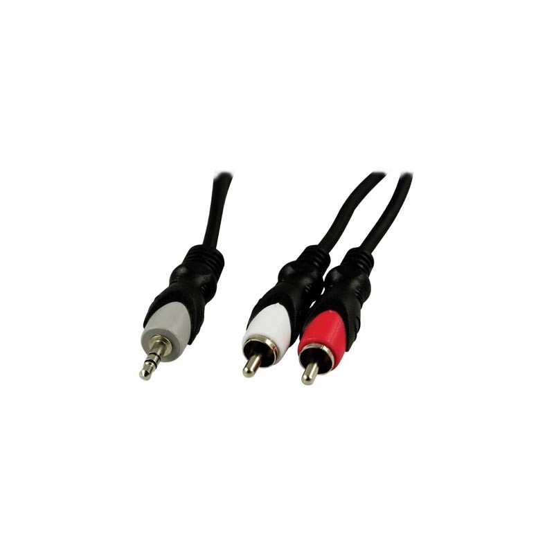 Kaapeli 2xRCA-3,5mm stereo 10m