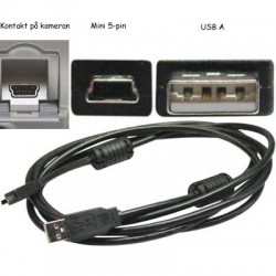 USB-kaapeli digikameraan, Canon, Casio, HP, Nikon, Olympus